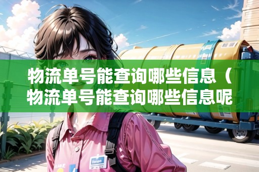 物流單號(hào)能查詢哪些信息（物流單號(hào)能查詢哪些信息呢）