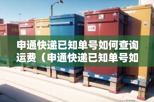 申通快遞已知單號(hào)如何查詢運(yùn)費(fèi)（申通快遞已知單號(hào)如何查詢運(yùn)費(fèi)多少）