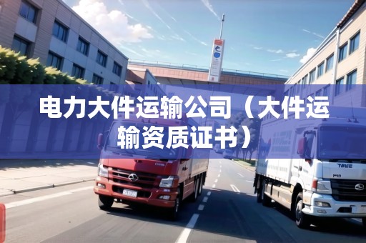 電力大件運輸公司（大件運輸資質(zhì)證書）
