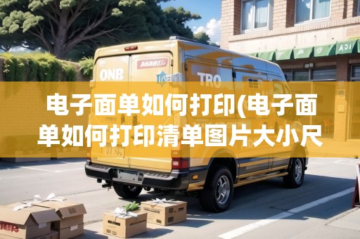 電子面單如何打印(電子面單如何打印清單圖片大小尺寸)