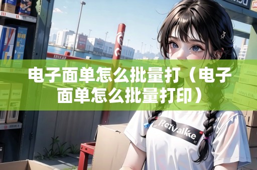 電子面單怎么批量打(電子面單怎么批量打?。? title=