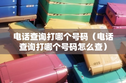 電話查詢打哪個(gè)號碼（電話查詢打哪個(gè)號碼怎么查）