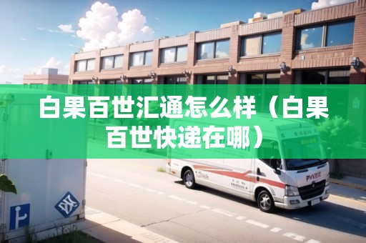 白果百世匯通怎么樣（白果百世快遞在哪）