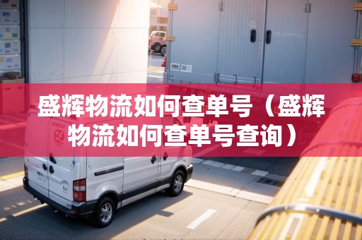 盛輝物流如何查單號(hào)（盛輝物流如何查單號(hào)查詢）