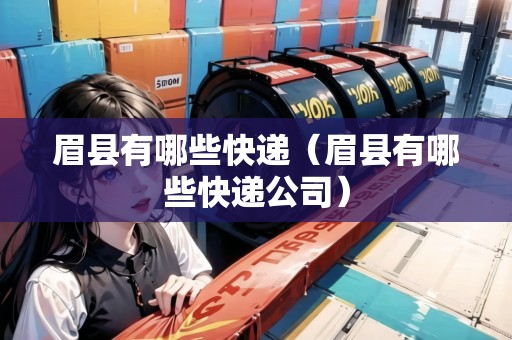 眉縣有哪些快遞（眉縣有哪些快遞公司）
