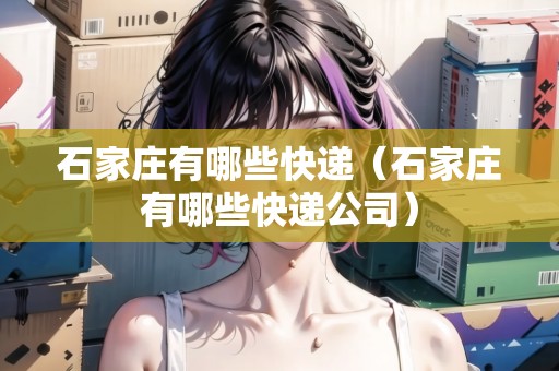 石家莊有哪些快遞（石家莊有哪些快遞公司）