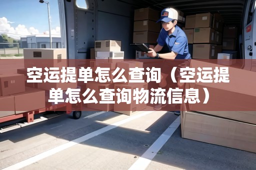 空運(yùn)提單怎么查詢（空運(yùn)提單怎么查詢物流信息）