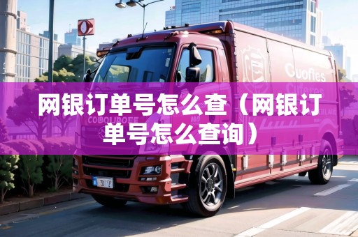 網(wǎng)銀訂單號怎么查（網(wǎng)銀訂單號怎么查詢）