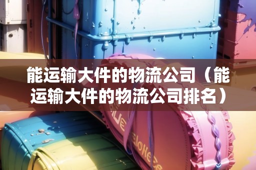 能運(yùn)輸大件的物流公司（能運(yùn)輸大件的物流公司排名）