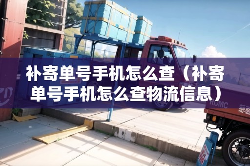 補寄單號手機怎么查（補寄單號手機怎么查物流信息）