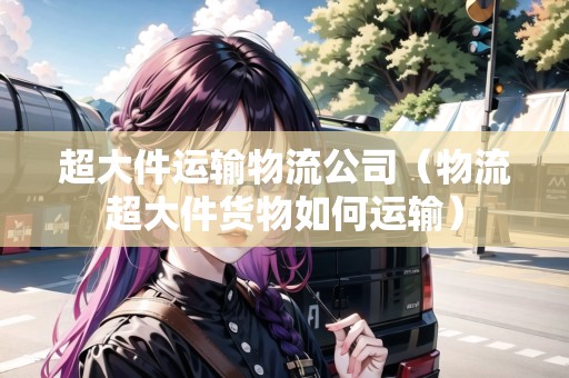 超大件運(yùn)輸物流公司（物流超大件貨物如何運(yùn)輸）