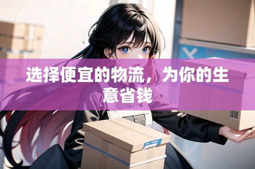 選擇便宜的物流，為你的生意省錢