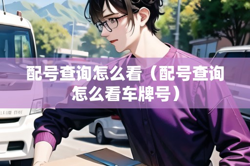 配號查詢怎么看（配號查詢怎么看車牌號）