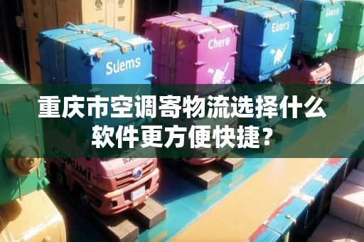 重慶市空調(diào)寄物流選擇什么軟件更方便快捷？