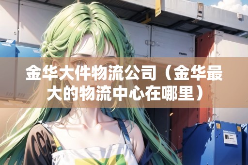 金華大件物流公司（金華最大的物流中心在哪里）