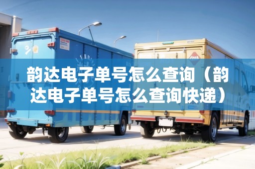 韻達(dá)電子單號怎么查詢（韻達(dá)電子單號怎么查詢快遞）