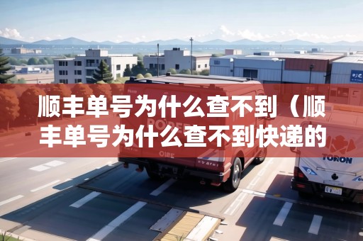 順豐單號為什么查不到（順豐單號為什么查不到快遞的信息怎么辦）