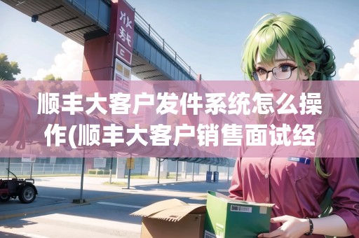 順豐大客戶發(fā)件系統(tǒng)怎么操作(順豐大客戶銷售面試經(jīng)驗) 順豐大客戶發(fā)件系統(tǒng)怎么操作(順豐大客戶銷售面試經(jīng)驗)