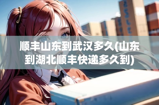 順豐山東到武漢多久(山東到湖北順豐快遞多久到)