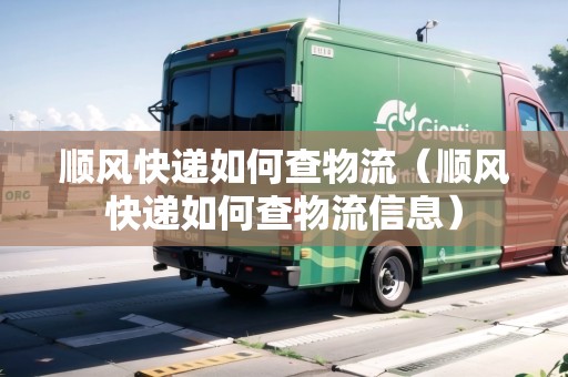 順風(fēng)快遞如何查物流（順風(fēng)快遞如何查物流信息）