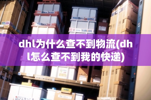 dhl為什么查不到物流(dhl怎么查不到我的快遞)