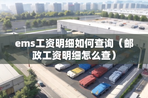 ems工資明細(xì)如何查詢(郵政工資明細(xì)怎么查) ems工資明細(xì)如何查詢(郵政工資明細(xì)怎么查)
