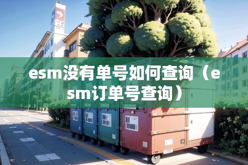 esm沒有單號如何查詢(esm訂單號查詢) esm沒有單號如何查詢(esm訂單號查詢)