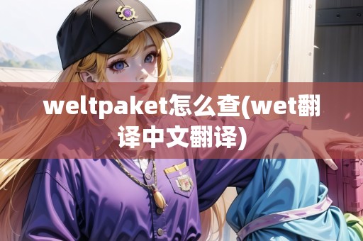 weltpaket怎么查(wet翻譯中文翻譯)